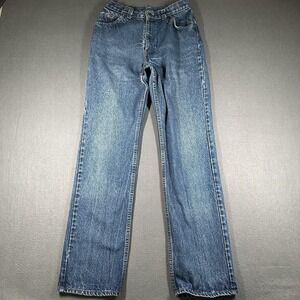 Vtg Levis Jeans Womens 27x32 Blue Medium Wash High Rise Denim White Label